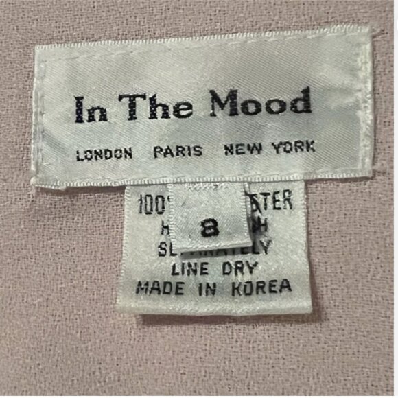 In The Mood. Size 8. Pink Shacket. Lace Trim. Pleated Cap. Long Sleeves. DB2 - Picture 6 of 6